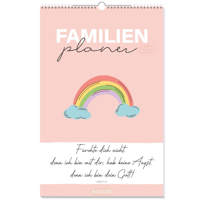 Familienplaner 2027 - Gott spricht: Siehe, ich mache alles neu (Wand-Terminkalender)