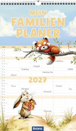 Mein Familienplaner 2027 (Wandplaner)