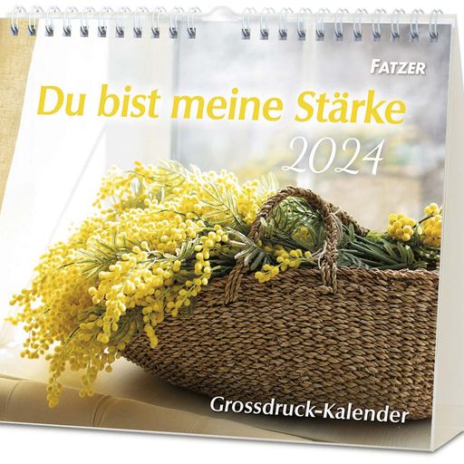 Du bist meine Stärke 2024 (Großdruck-Postkartenkalender)