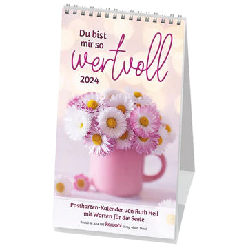 Du bist mir so wertvoll 2024 (Postkartenkalender) 12x21cm