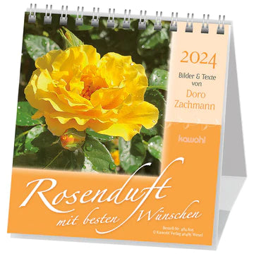 Rosenduft mit besten Wünschen 2024 (Aufstell-Kalender)