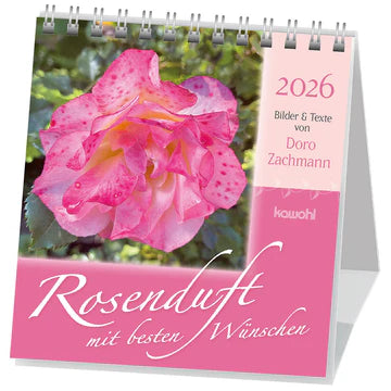 Rosenduft mit besten Wünschen 2026 (Aufstell-Kalender)