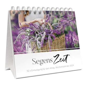 Segenszeit 2024 (Aufstellkalender) 52 x Ermutigung für den Alltag. Wochenkalender 2024