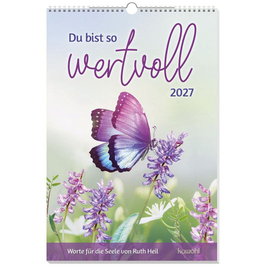 Du bist so wertvoll 2027 (Wandkalender) 30x44cm