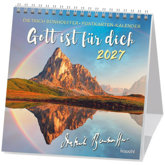 Gott ist für dich 2027 (Postkartenkalender) 16x16cm