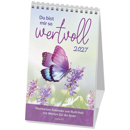 Du bist mir so wertvoll 2027 (Postkartenkalender) 12x21cm
