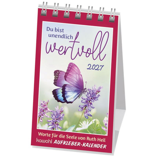 Du bist unendlich wertvoll 2027 (Aufkleber-Kalender)
