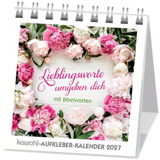 Lieblingsworte umgeben dich 2027 (Aufkleberkalender)