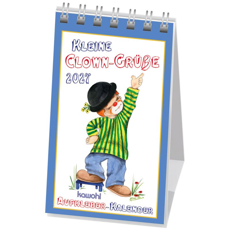Kleine Clown-Grüße 2027 (Aufkleberkalender)