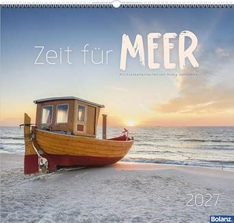 Zeit für Meer 2027 (Wandkalender) Mit Rückseitentexten von Nicola Vollkommer