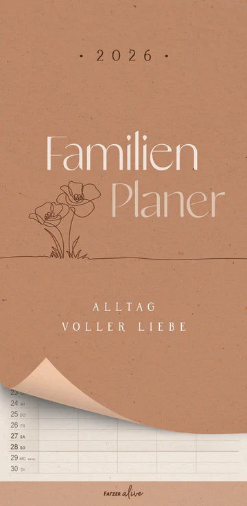 Alltag voller Liebe 2026 (Familien-Wandplaner)