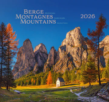 Berge - Montagnes - Mountains 2026 (Wandkalender) in 3 Sprachen (deutsch/englisch/französisch)