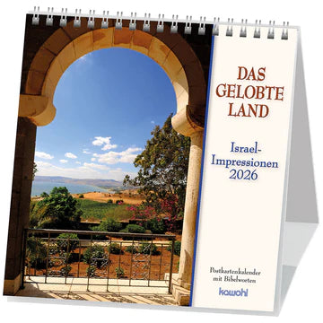 Das gelobte Land 2026 (Postkartenkalender)