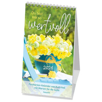 Du bist mir so wertvoll 2026 (Postkartenkalender) 12x21cm