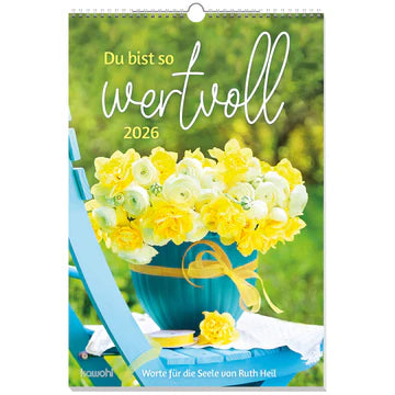 Du bist so wertvoll 2026 (Wandkalender) 30x44cm