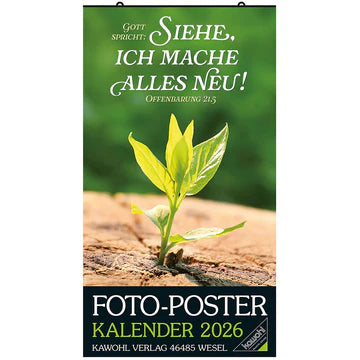 Foto-Poster-Kalender 2026 (Posterkalender gerollt)
