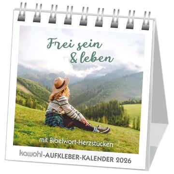 Frei sein & leben 2026 (Aufkleber-Kalender)