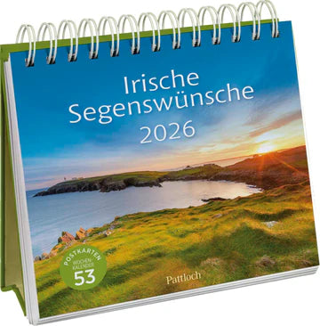 Irische Segenswünsche 2026 (Wochen-Postkartenkalender)