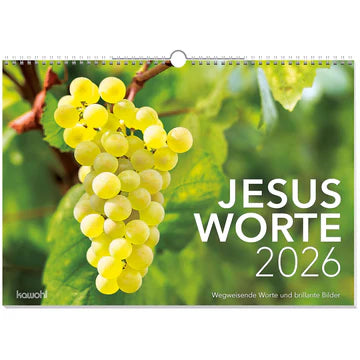 Jesusworte 2026 (Wandkalender) Wegweisende Worte und brillante Bilder