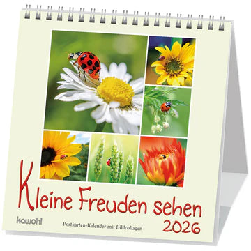 Kleine Freuden sehen 2026 (Postkartenkalender)
