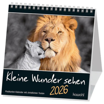 Kleine Wunder sehen 2026 (Postkartenkalender)
