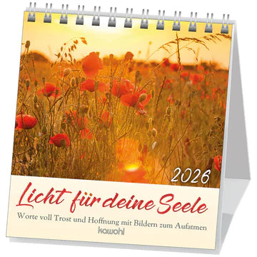 Licht für deine Seele 2026 (Aufstellkalender) 12x12cm