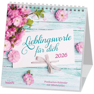 Lieblingsworte für dich 2026 (Postkartenkalender)