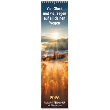 Viel Glück und viel Segen 2026 (Streifenkalender)