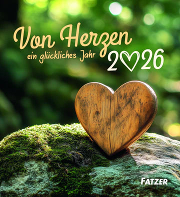 Von Herzen ein glückliches Jahr 2025 (Aufstellkalender)