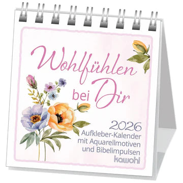 Wohlfühlen bei Dir 2026 (Aufkleberkalender)