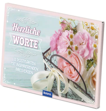 Herzliche Worte (Postkartenbox mit 12 Postkarten)