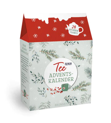 Tee-Adventskalender Premium 2021 (Motiv Zweige) 24 verschiedene Teesorten