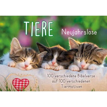 Tiere Neujahrslose (100 Kärtchen)